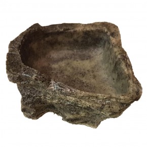 Kleine Dragon Terrarien-Felsschale und Futternapf – Ideal für Geckos und Anolis - Granit 60 ml, BTH 10 x 7 x 3,5 cm
